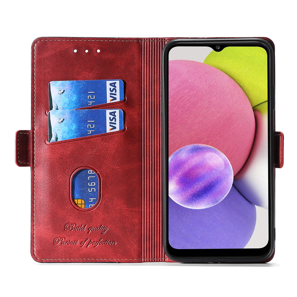 For Samsung Galaxy F14 5G PU Leather Cover Contrast Color Wallet Stand Flip Phone Case For Samsung Galaxy F14 5G PU Leather Cover Contrast Color Wallet Stand Flip Phone Case